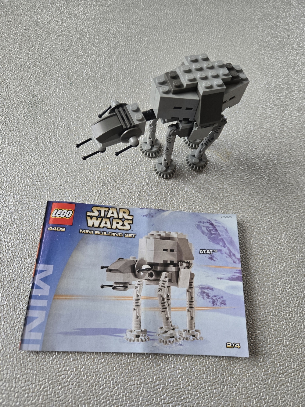 ⭐️4489 Vintage LEGO Star Wars AT-AT Mini Building Set - Light Gray⭐️